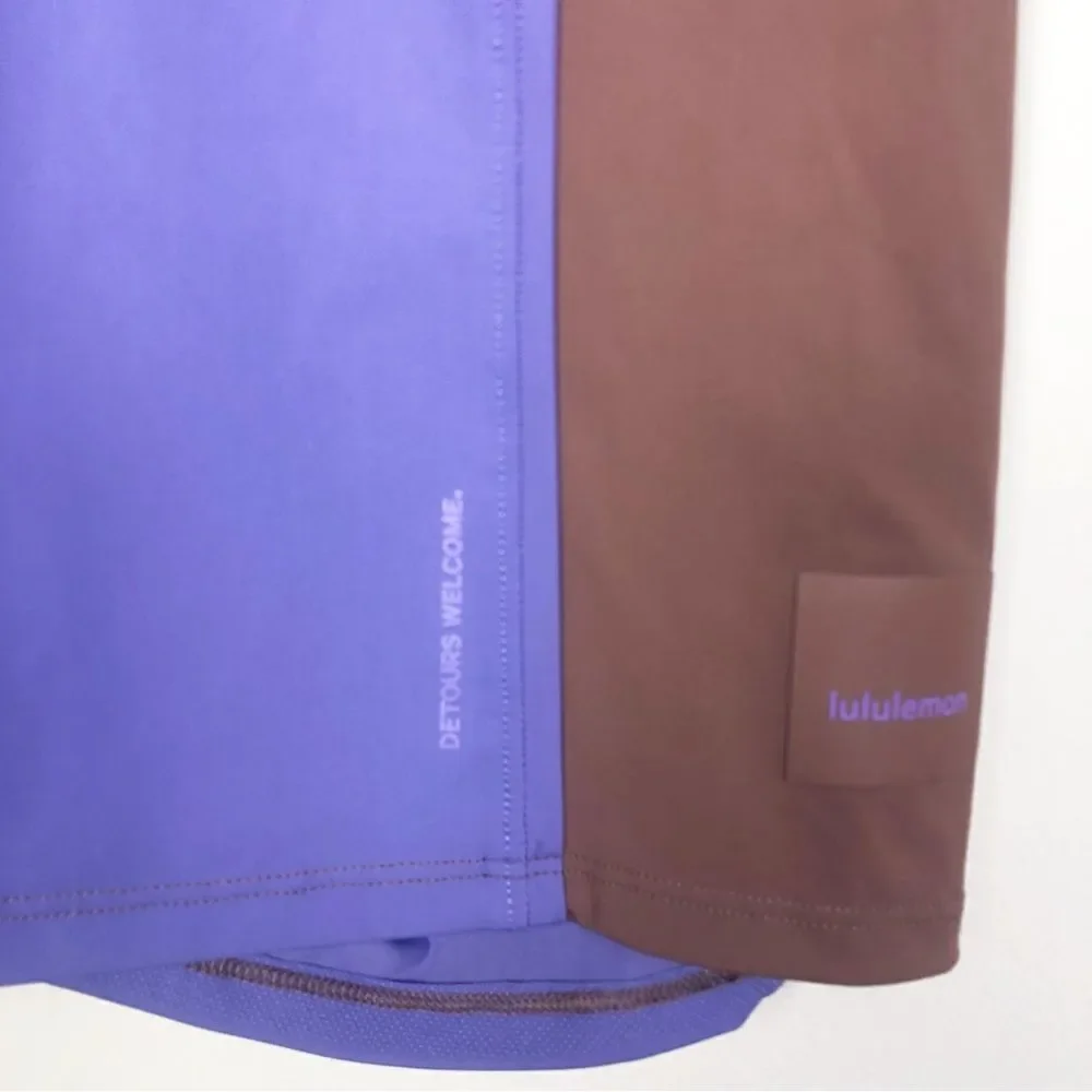 LULULEMON | Hike to Swim 6” Bike Shorts Purple & Brown Women’s Size S/M